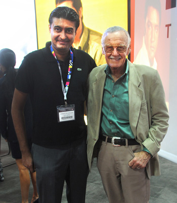 Sharad Devarajan with Stan Lee