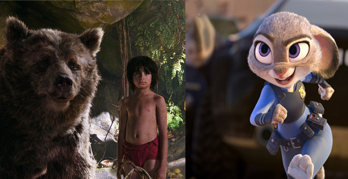 Jungle book and Zootopia