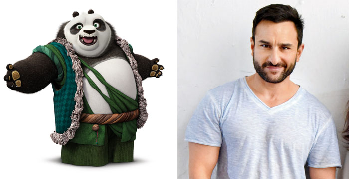 Kung Fu Panda 3 Li and Saif Ali Khan