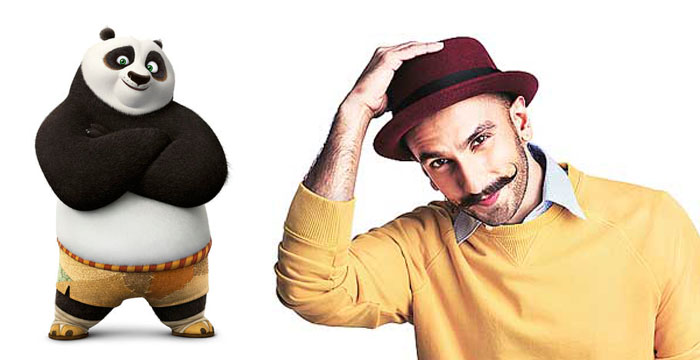 Kung Fu panda 3 Po and Ranveer Singh